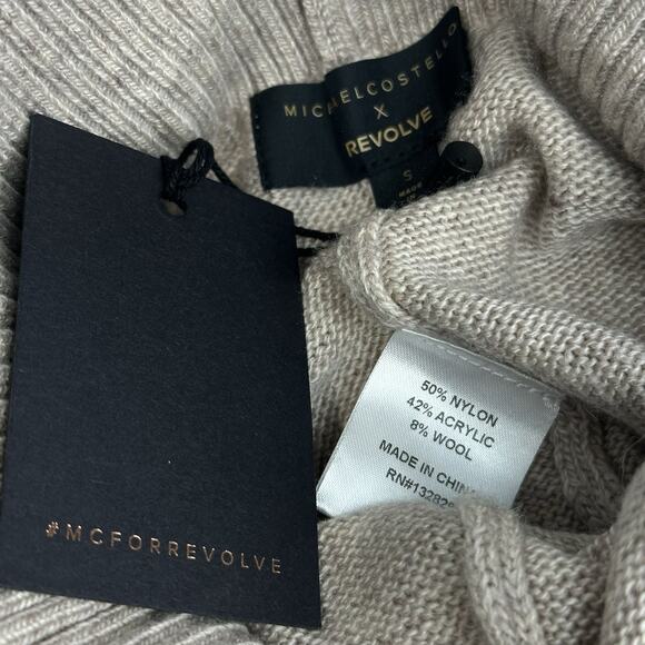 Michael Costello x Revolve Ribbed Wool Knit High-Waist Brief underwear Size S - Picture 12 of 14